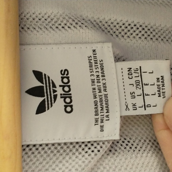 Adidas Pullover Hoodie Jacket Outerwear Mens Black and White Size Large - Picture 6 of 12